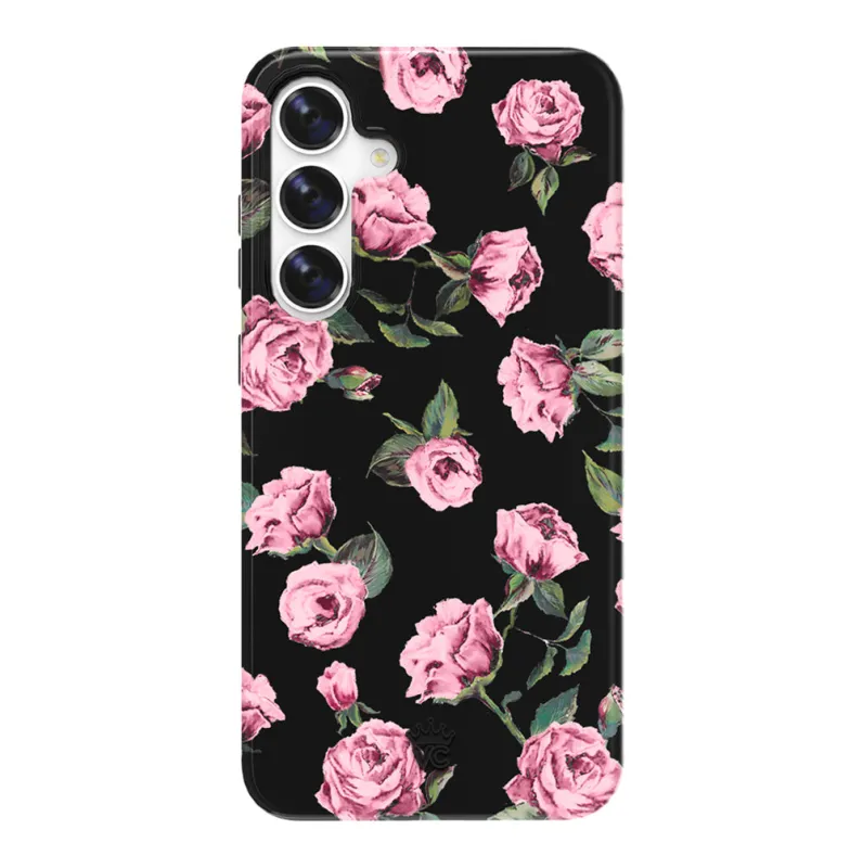 Pink Rose Floral Samsung Case made by Velvet Caviar