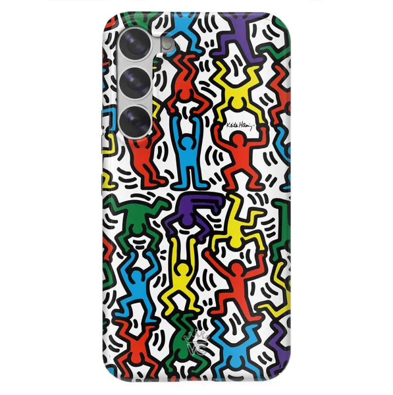 Keith Haring Rainbow Dancers Samsung Case made by Velvet Caviar