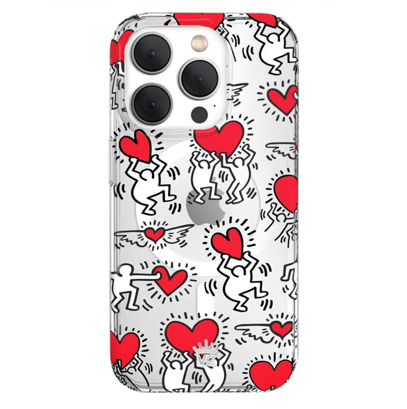 Keith Haring Heart-ist iPhone Case made by Velvet Caviar