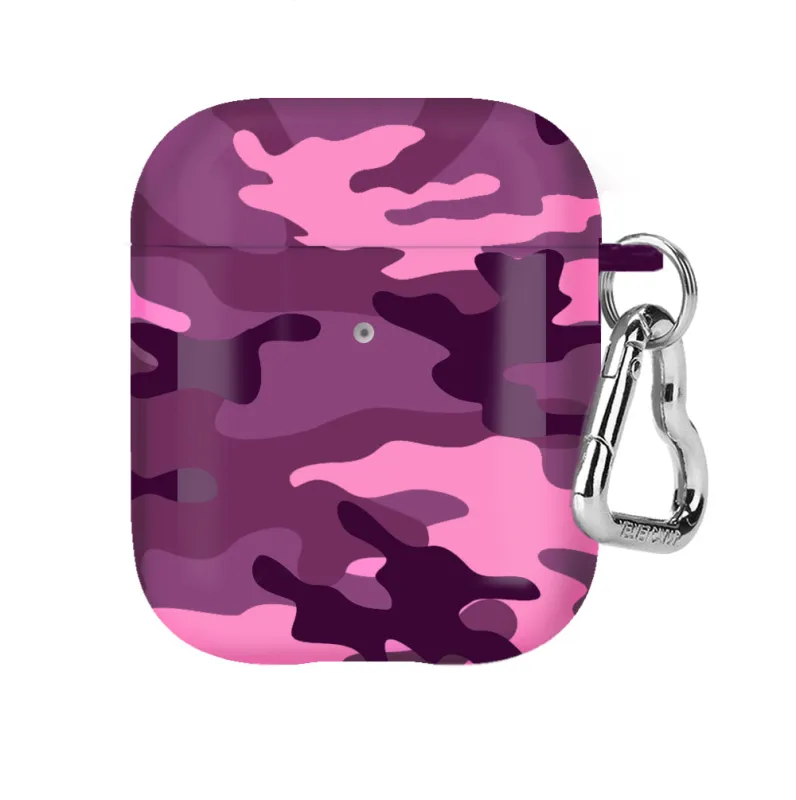 Magenta Camo AirPod Case made by Velvet Caviar