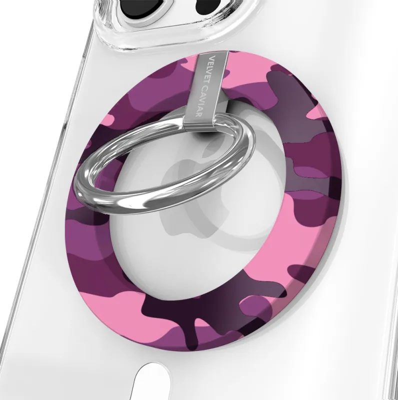 Magenta Camo MagSafe Grip Ring made by Velvet Caviar