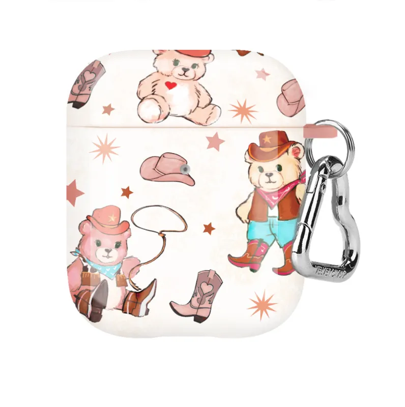 Cowboy Teddy AirPod Case sold by Velvet Caviar