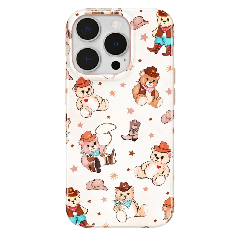 Cowboy Teddy iPhone Case made by Velvet Caviar