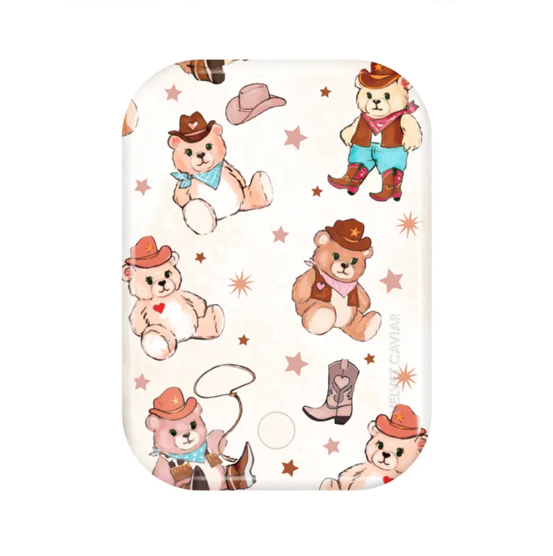 Cowboy Teddy Portable MagSafe Charger Power Pack made by Velvet Caviar