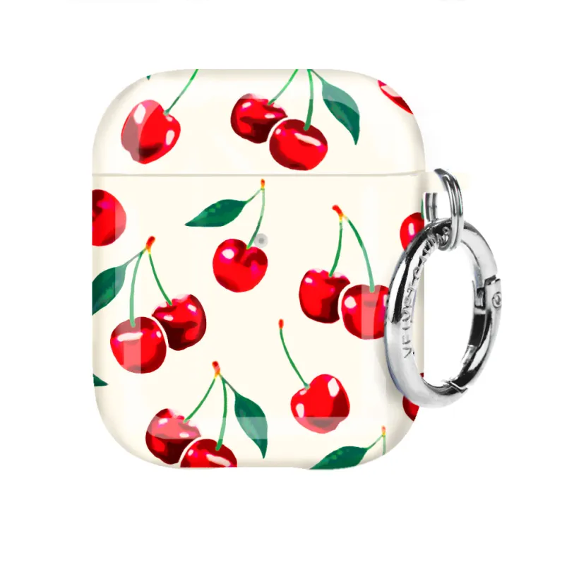 Mon Cheri Cherry AirPod Case made by Velvet Caviar