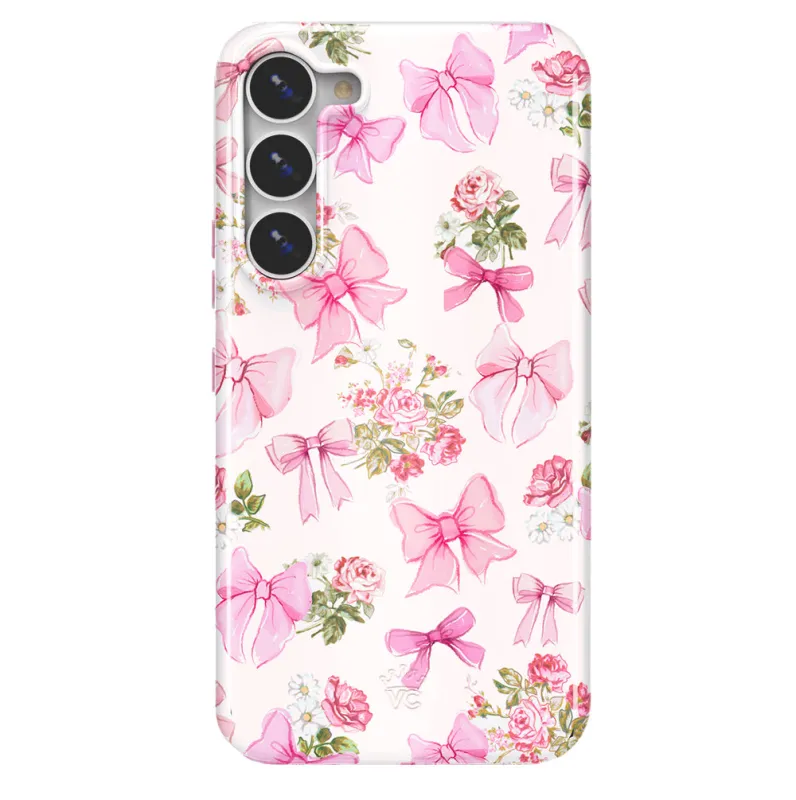 Posie Pink Bow Samsung Case sold by Velvet Caviar