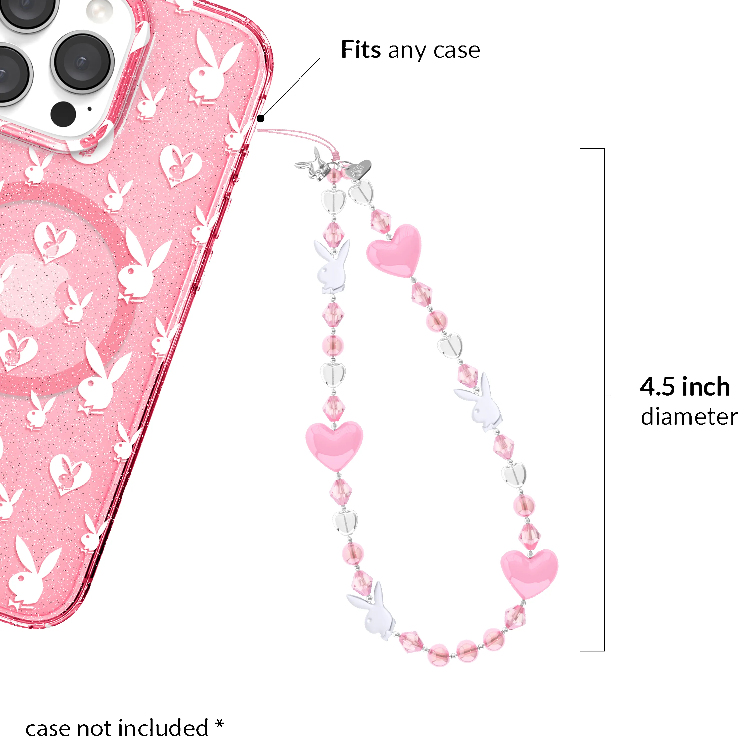 Playboy Pink Bunny Phone Charm sold by Velvet Caviar product image thumbnail 3