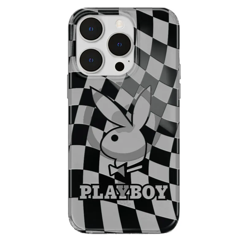 Playboy Checkmate Clear iPhone Case made by Velvet Caviar