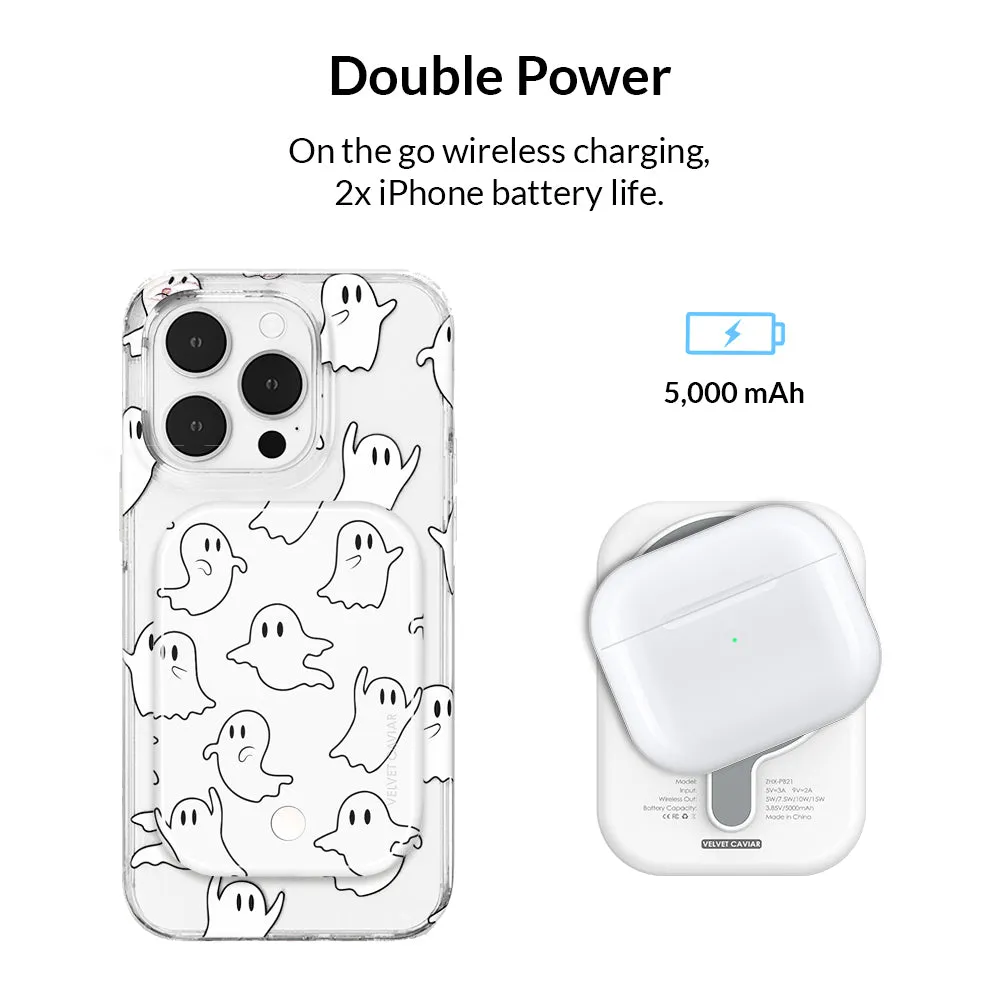 Ghosted Portable MagSafe Charger Power Pack sold by Velvet Caviar product image thumbnail 2
