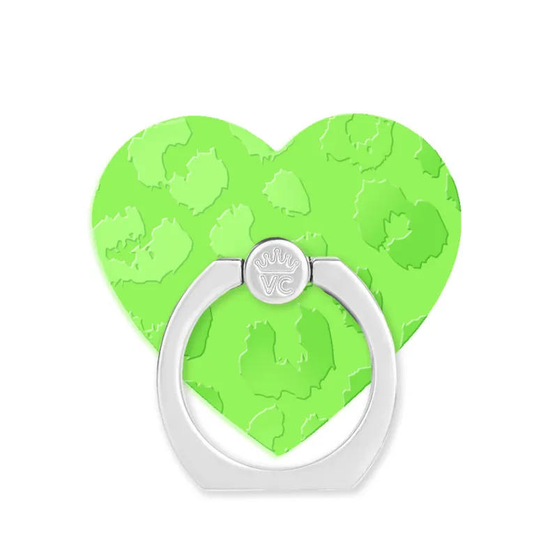 Key Lime Leopard Phone Ring sold by Velvet Caviar