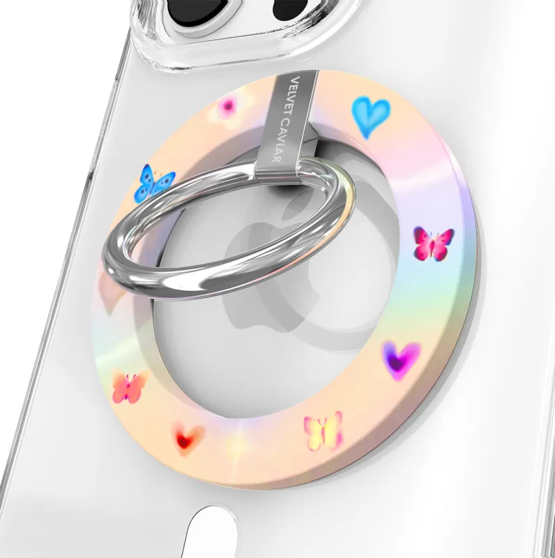 Aura Butterfly MagSafe Grip Ring made by Velvet Caviar