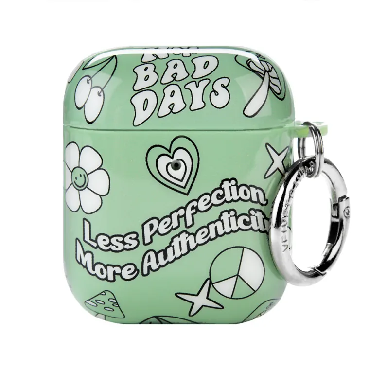 Good Vibes Matcha AirPod Case sold by Velvet Caviar