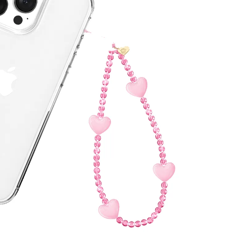 Pink Heart Phone Charm sold by Velvet Caviar