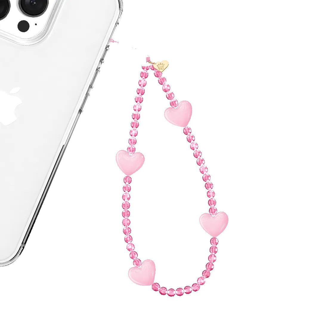 Pink Heart Phone Charm sold by Velvet Caviar