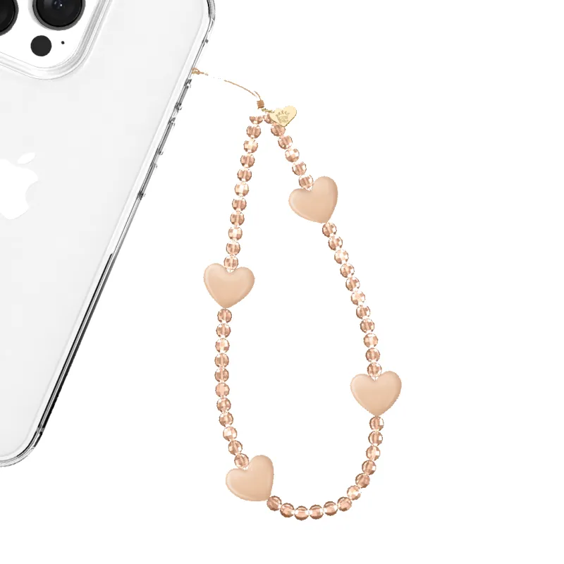 Nude Heart Phone Charm sold by Velvet Caviar