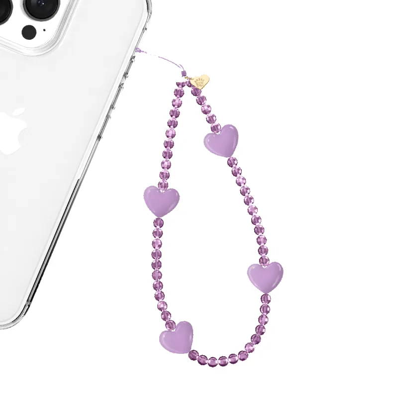 Purple Heart Phone Charm sold by Velvet Caviar