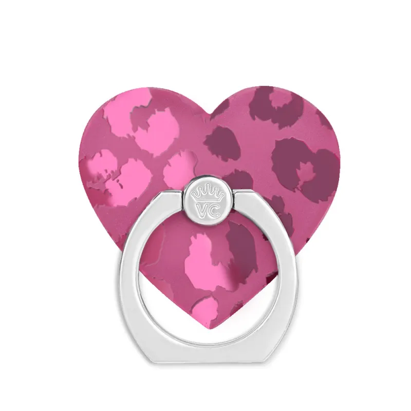 Pink Ruby Leopard Phone Ring made by Velvet Caviar