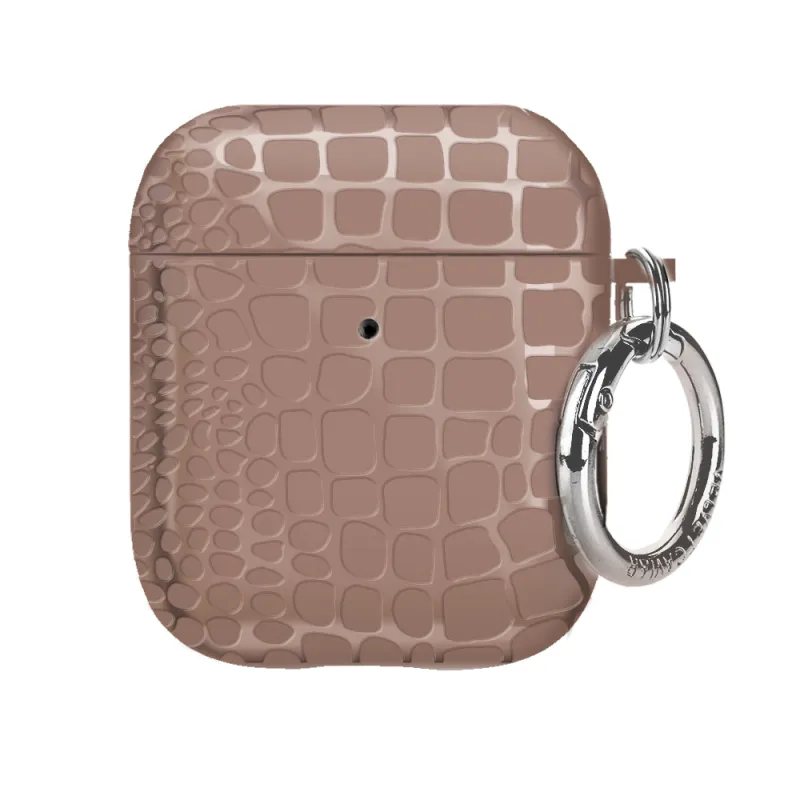 Khaki Croc AirPod Case sold by Velvet Caviar