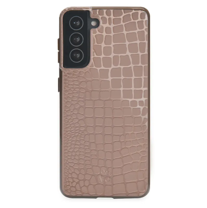Khaki Croc Samsung Case sold by Velvet Caviar