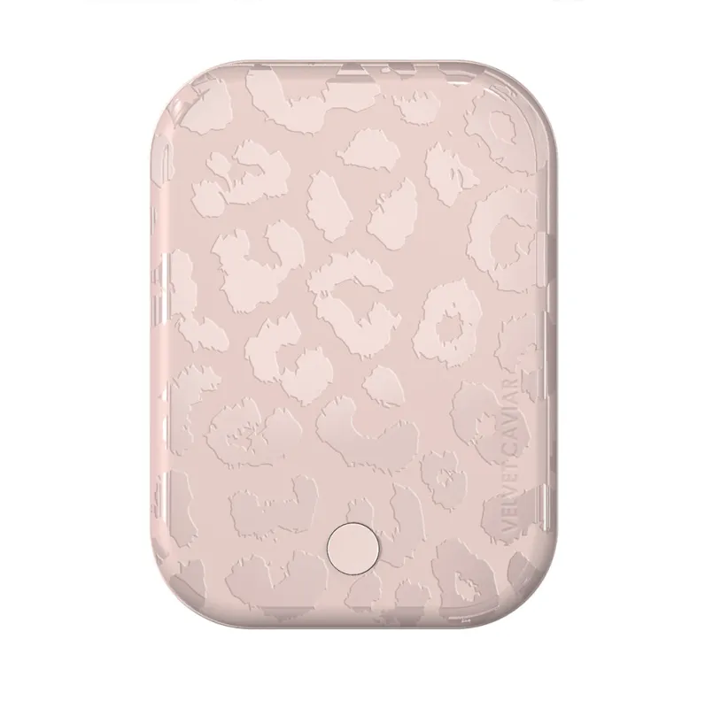 Nude Leopard MagSafe Battery Power Pack made by Velvet Caviar