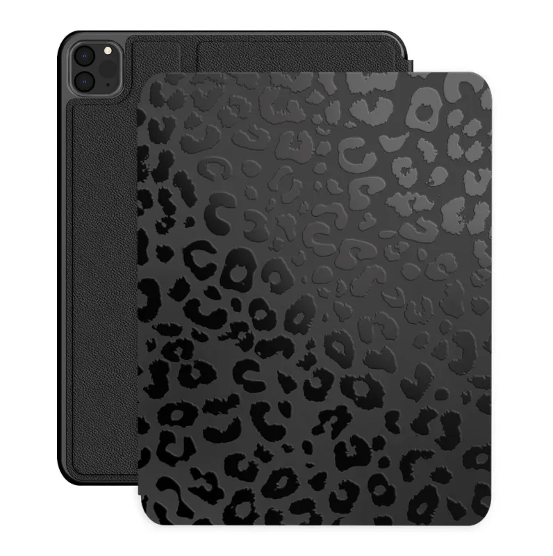 Black Leopard iPad Case made by Velvet Caviar