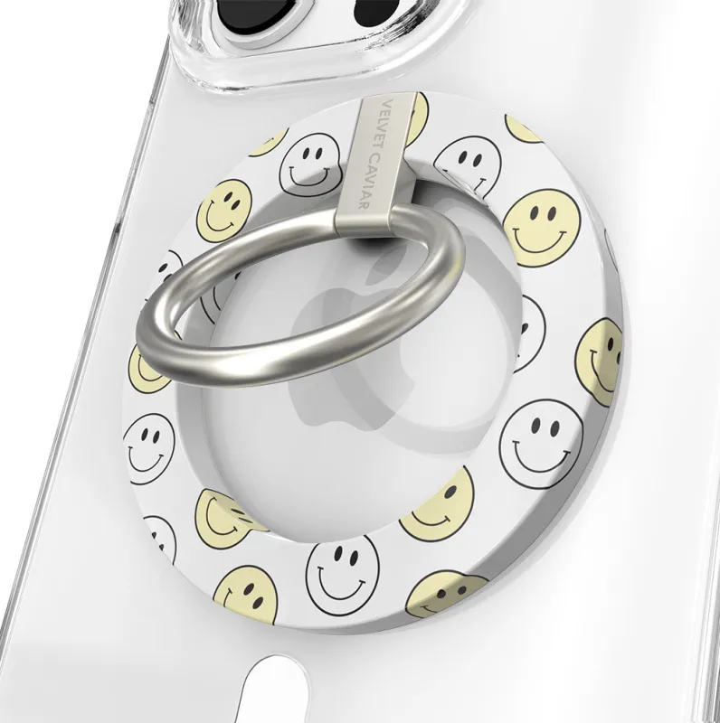 Smiley MagSafe Grip Ring made by Velvet Caviar