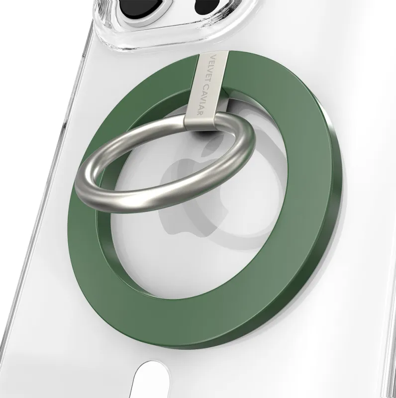 Green MagSafe Grip Ring made by Velvet Caviar