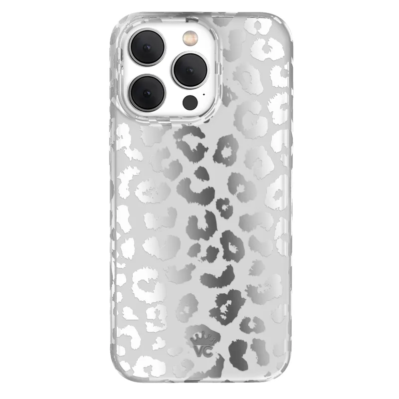 Chrome Leopard iPhone Case made by Velvet Caviar