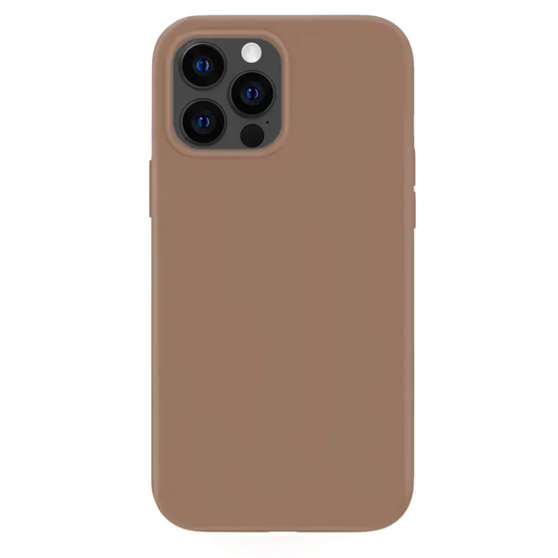 Brown Silicone iPhone Case made by Velvet Caviar