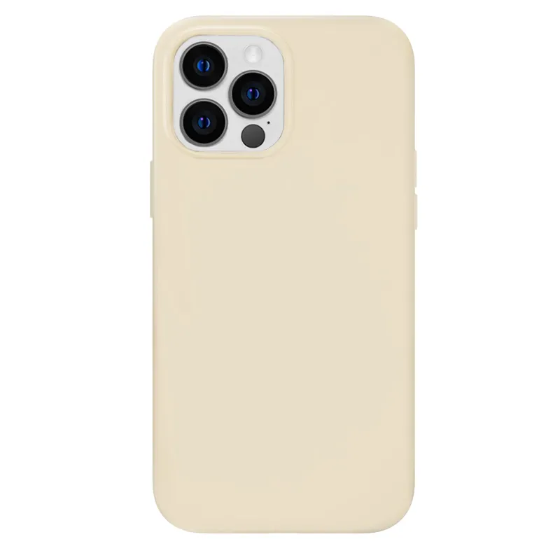 Beige Silicone iPhone Case made by Velvet Caviar
