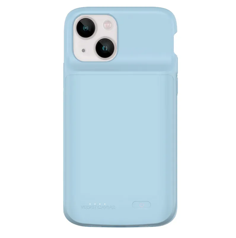 Light Blue iPhone Charging Case sold by Velvet Caviar