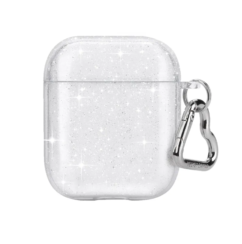 Stardust Glitter AirPod Case sold by Velvet Caviar