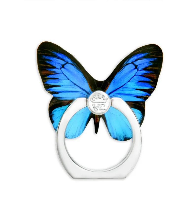 Blue Butterfly Phone Ring made by Velvet Caviar