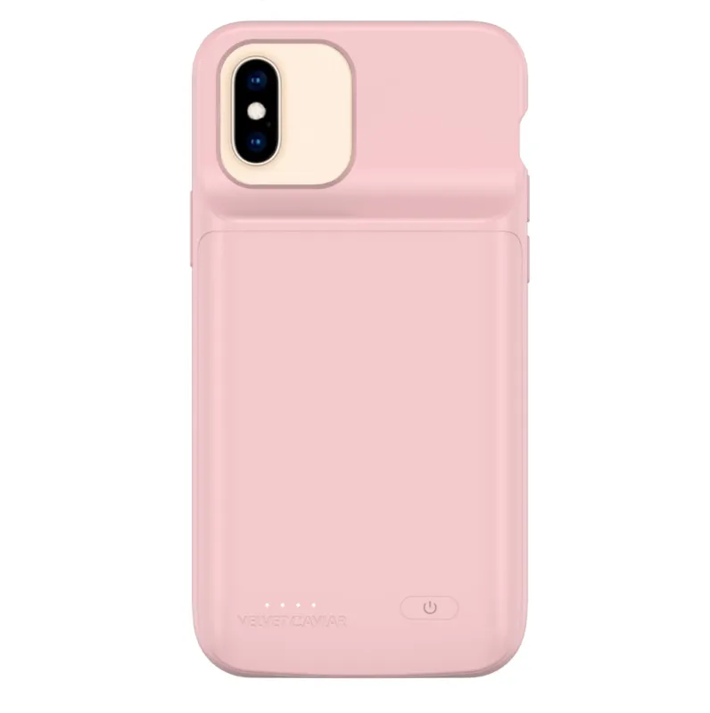 Pink iPhone Charging Case made by Velvet Caviar