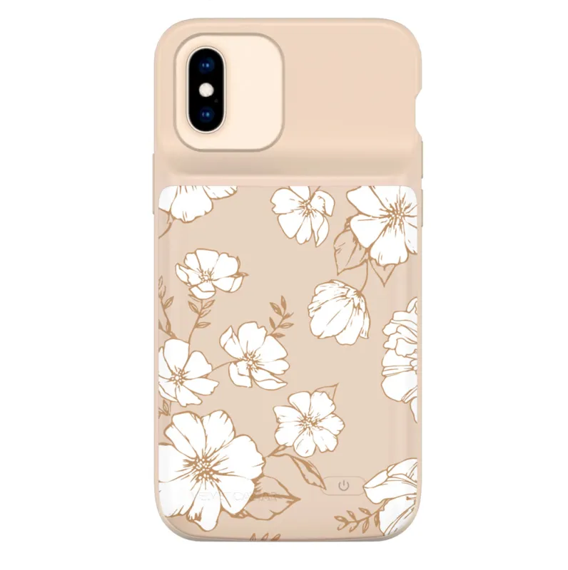 White Floral iPhone Charging Case sold by Velvet Caviar