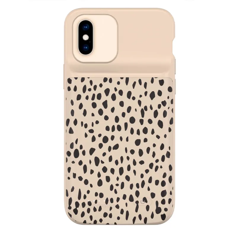 Spotted Cheetah iPhone Charging Case made by Velvet Caviar