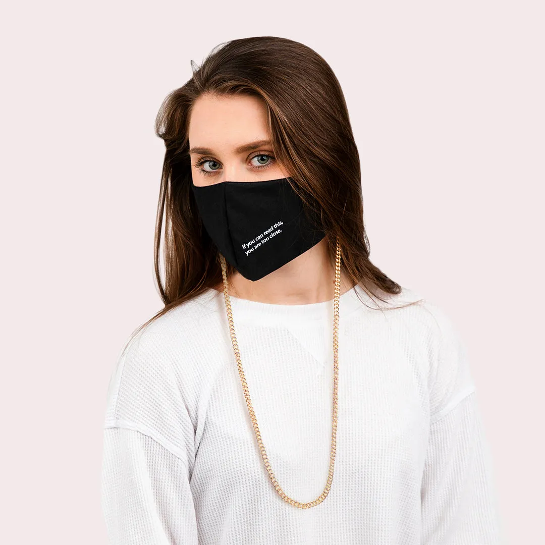 Mask Chain Necklace - 5mm Curb in Gold sold by Velvet Caviar product image thumbnail 2