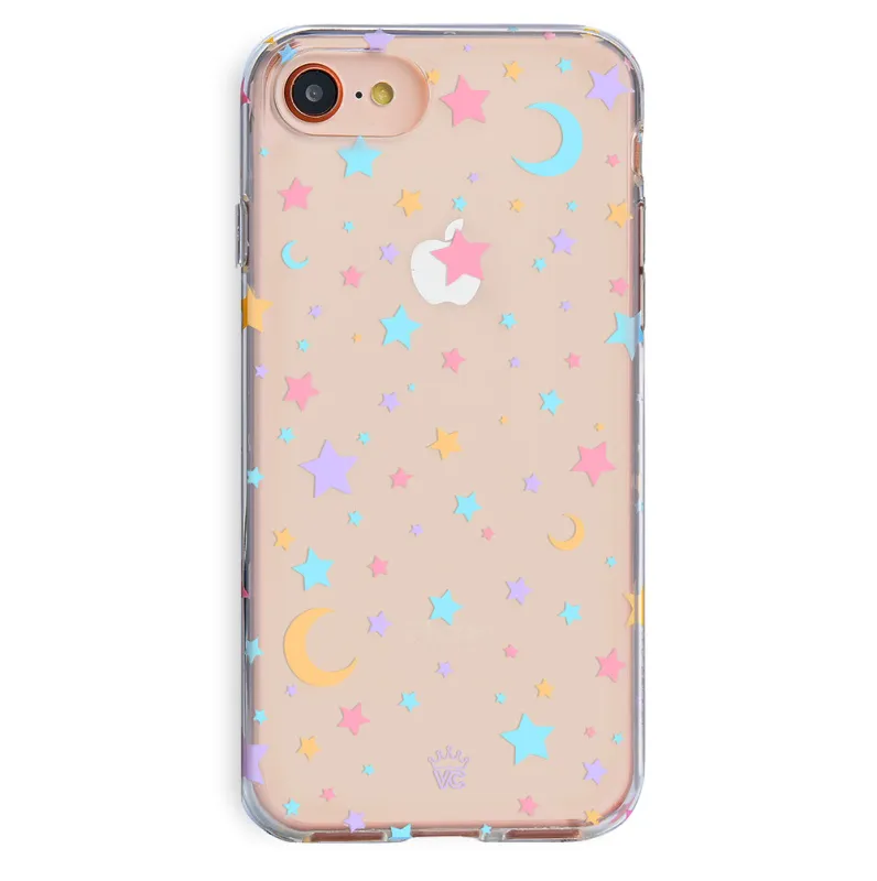 Pastel Starry Night Clear iPhone Case sold by Velvet Caviar
