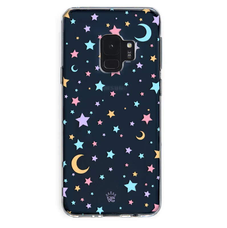 Pastel Starry Night Clear Samsung Case made by Velvet Caviar