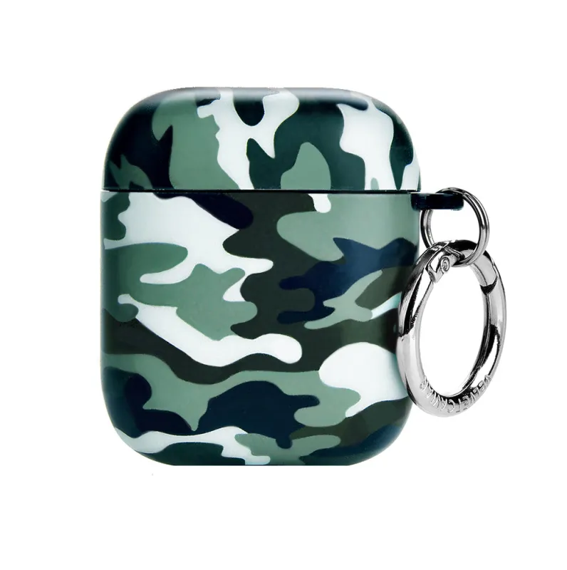 Green Camo AirPods Case made by Velvet Caviar