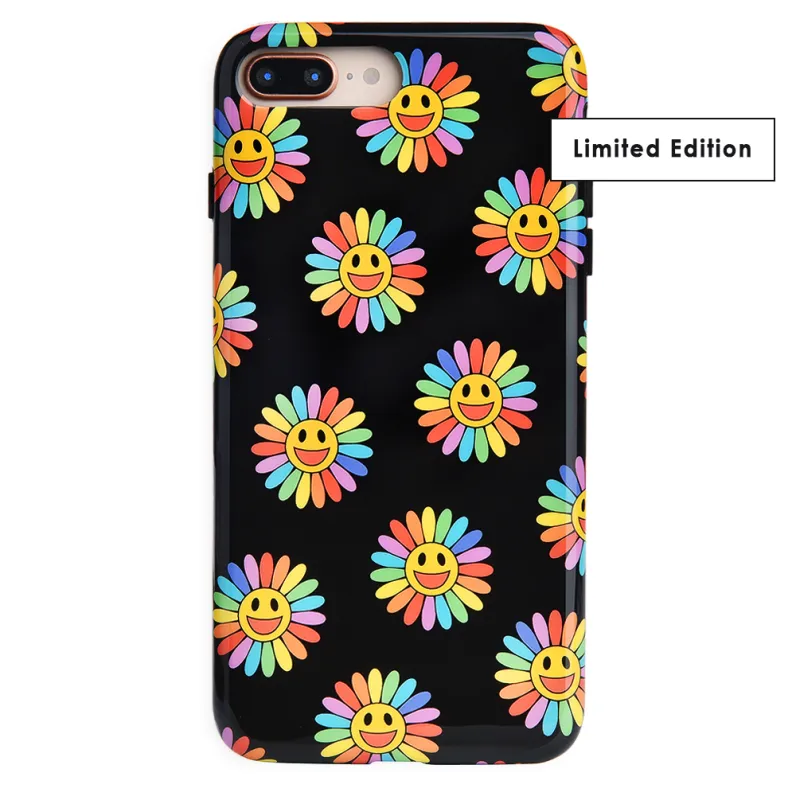 Rainbow Smiley iPhone Case made by Velvet Caviar