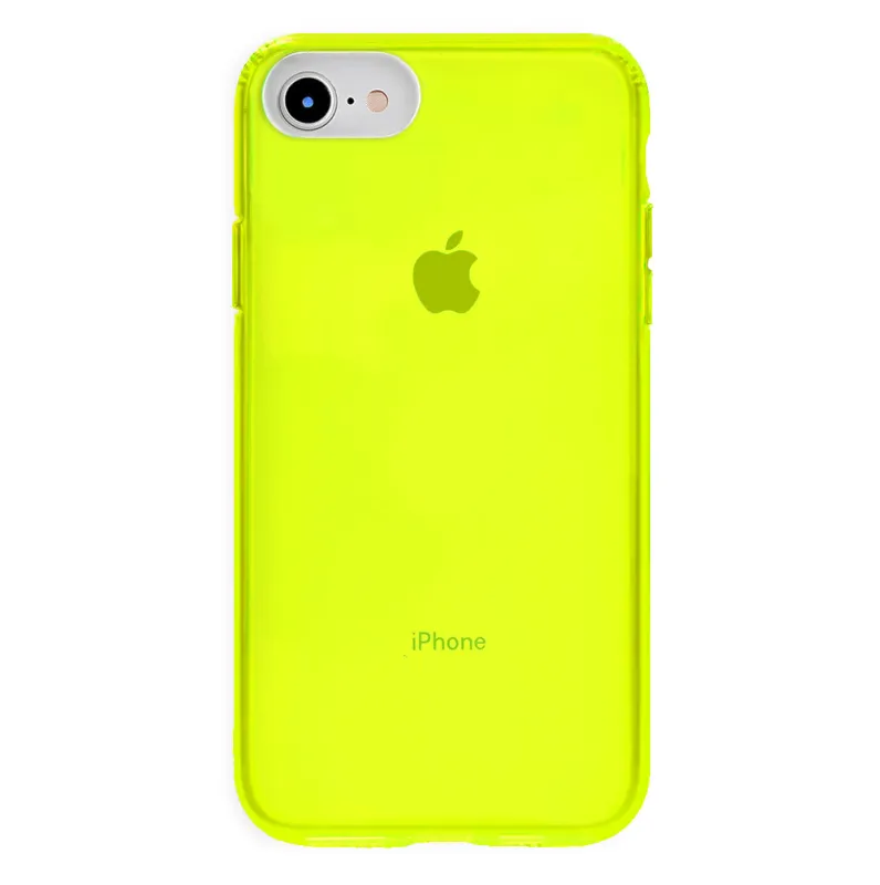 Neon Yellow Clear iPhone Case sold by Velvet Caviar