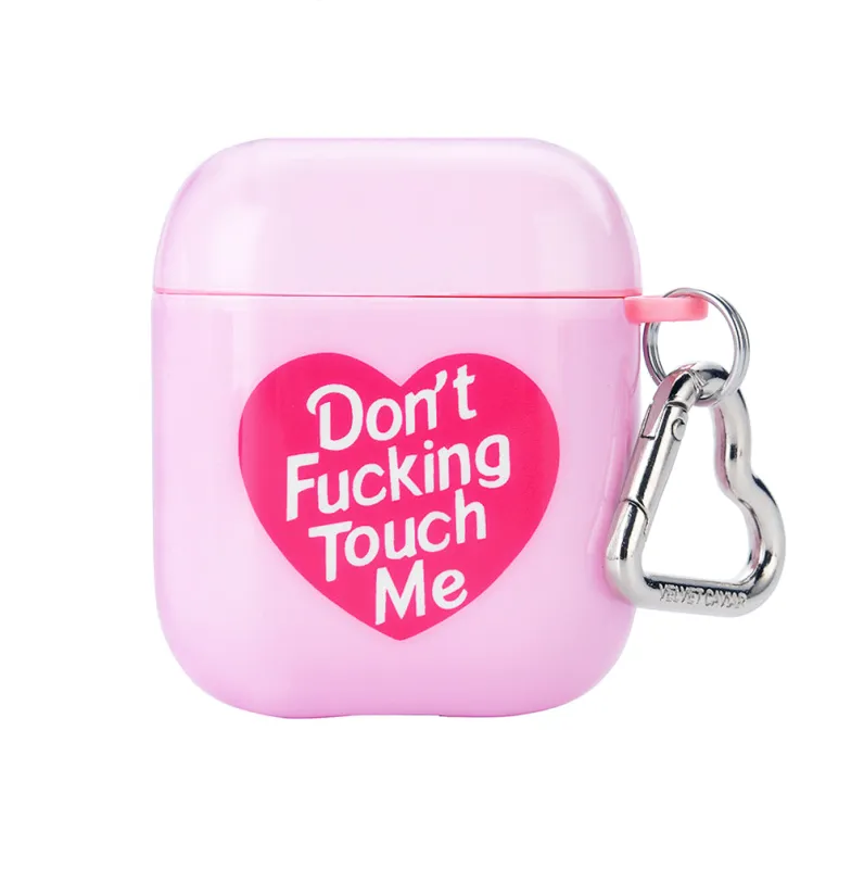 Don't Touch Me Airpods Case made by Velvet Caviar