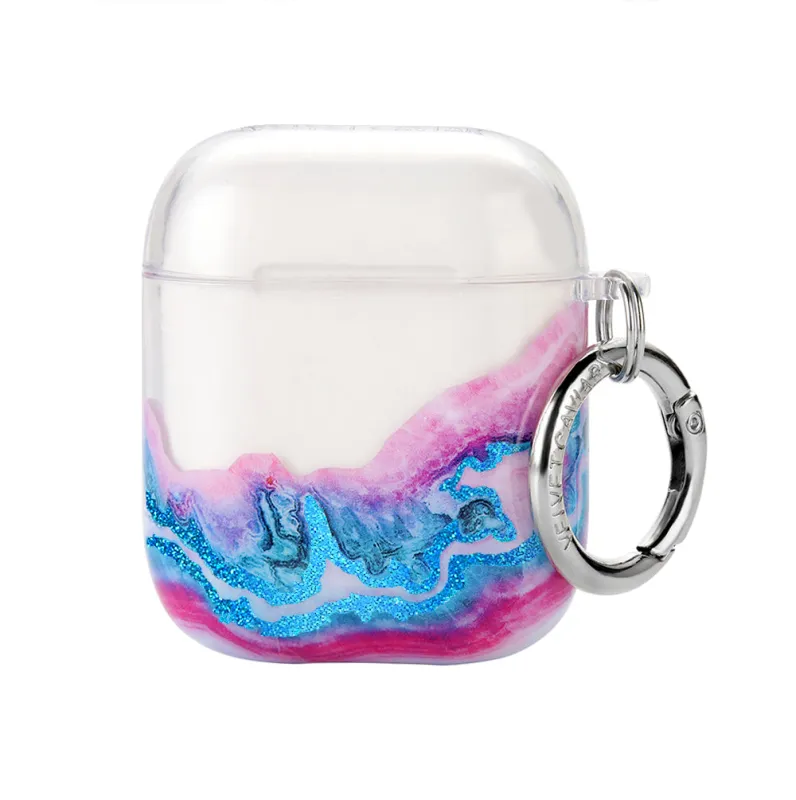 Geode Glitter Airpods Case sold by Velvet Caviar