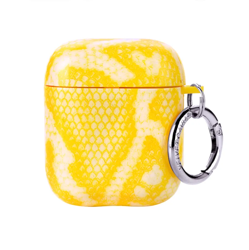 Yellow Snake Airpods Case sold by Velvet Caviar