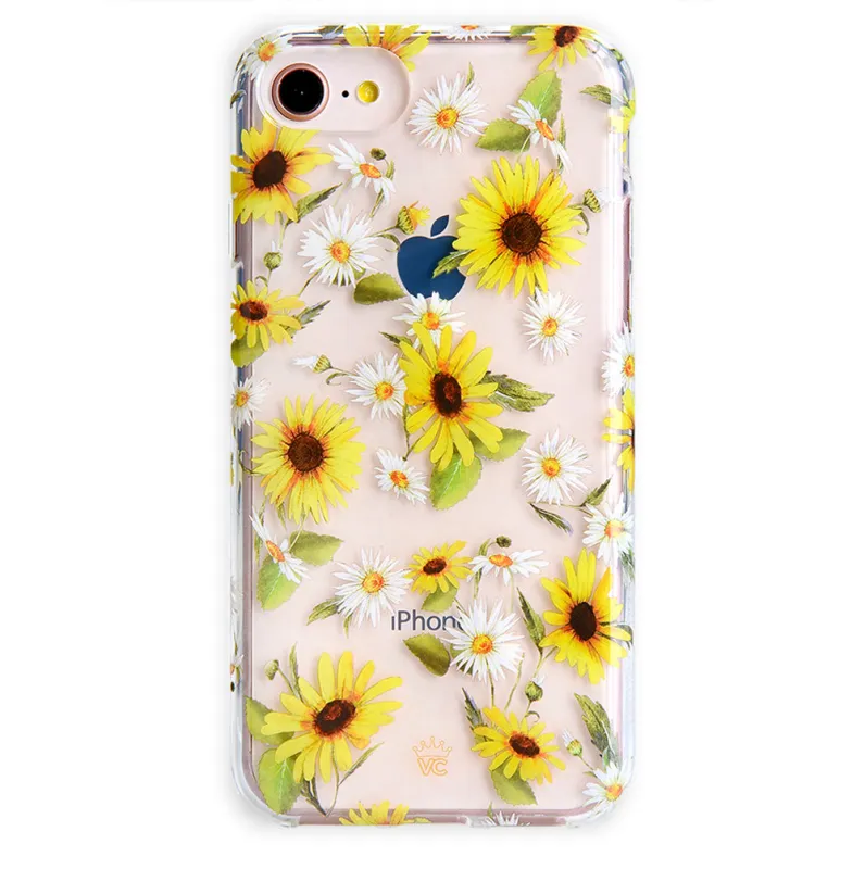 Sunflower Daisy Clear iPhone Case made by Velvet Caviar