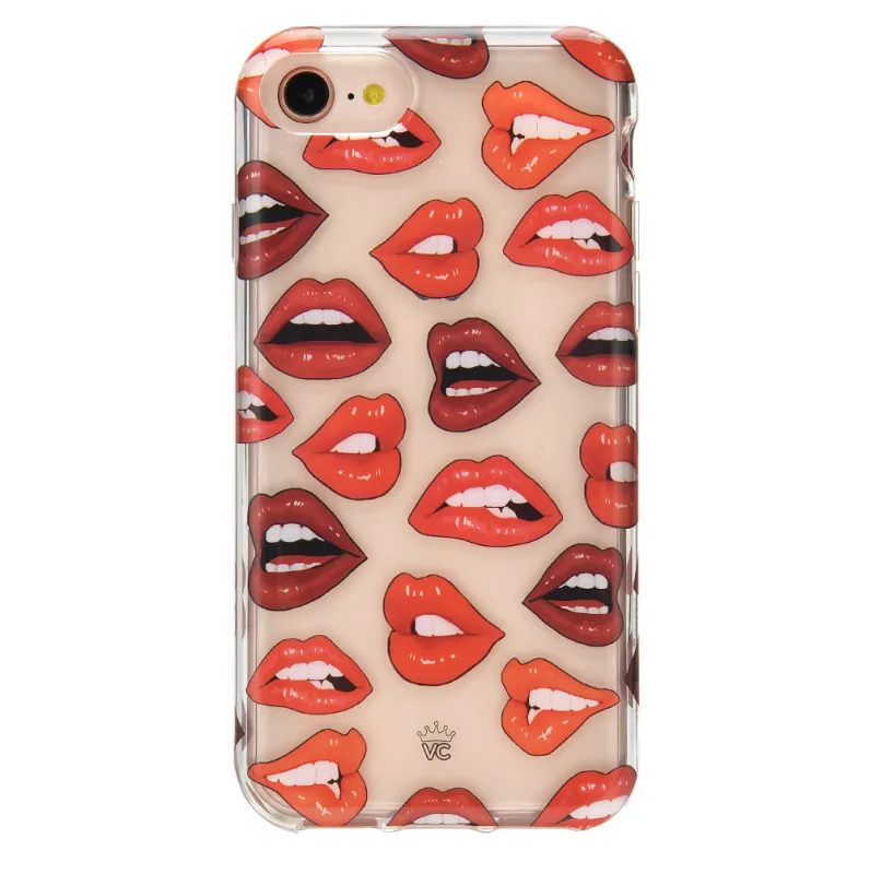 Red Lips iPhone Case sold by Velvet Caviar