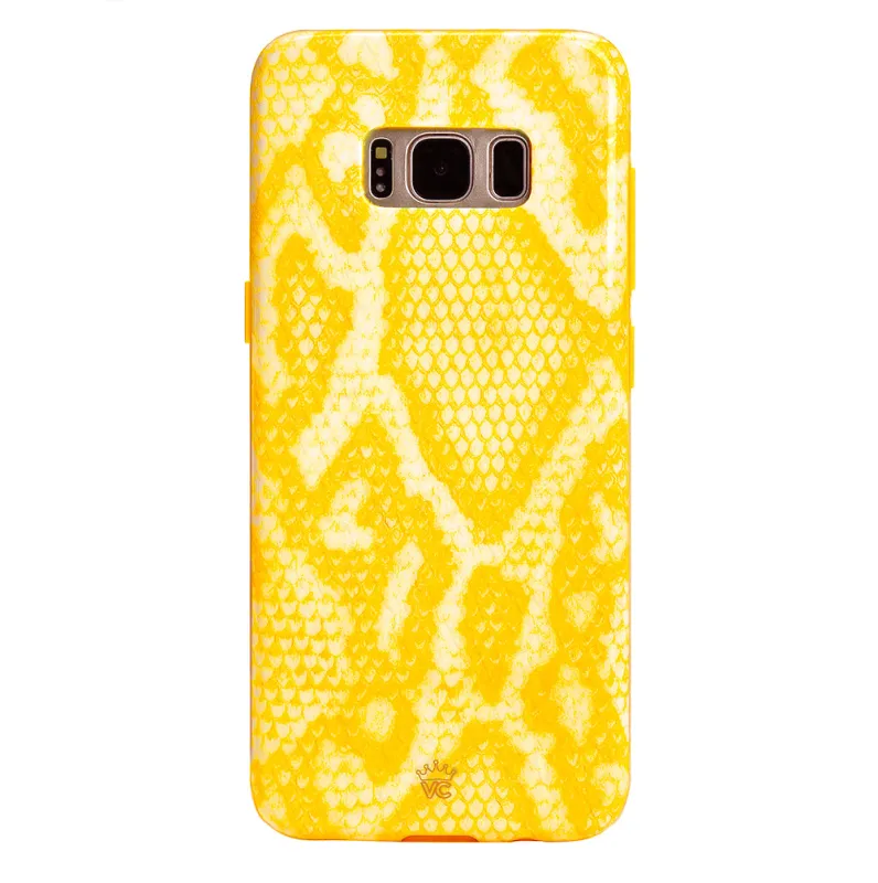 Yellow Snakeskin Samsung Galaxy Case sold by Velvet Caviar
