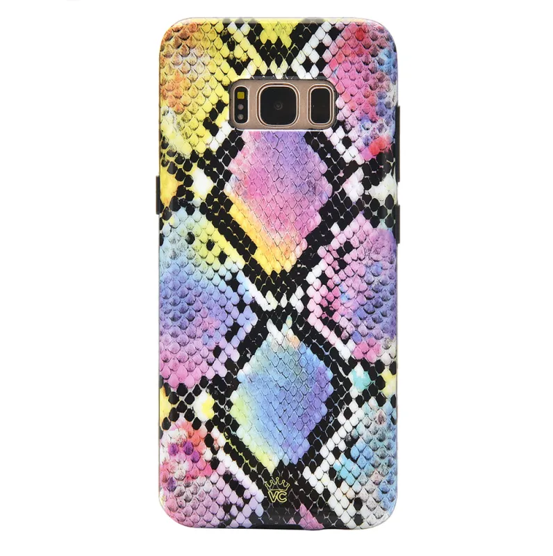 Neon Snakeskin Samsung Galaxy Case made by Velvet Caviar