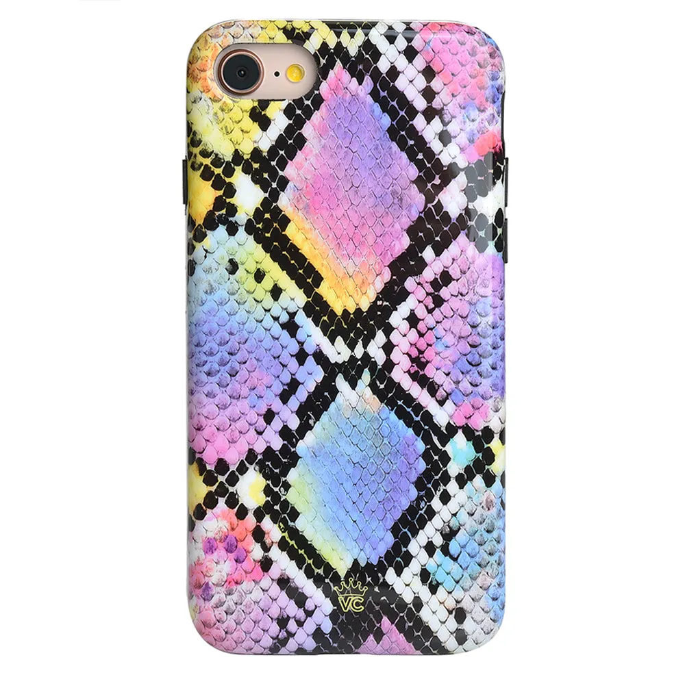 Neon Snakeskin iPhone Case sold by Velvet Caviar